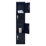 darrahopens Furniture > Office 4-Door Vertical Locker for Office Gym Shed School Home Storage