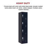 darrahopens Furniture > Office 4-Door Vertical Locker for Office Gym Shed School Home Storage