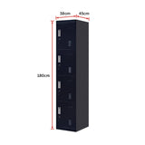 darrahopens Furniture > Office 4-Door Vertical Locker for Office Gym Shed School Home Storage