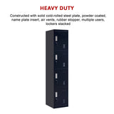 darrahopens Furniture > Office 4-Door Vertical Locker for Office Gym Shed School Home Storage