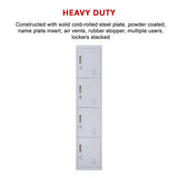 darrahopens Furniture > Office 4-Door Vertical Locker for Office Gym Shed School Home Storage
