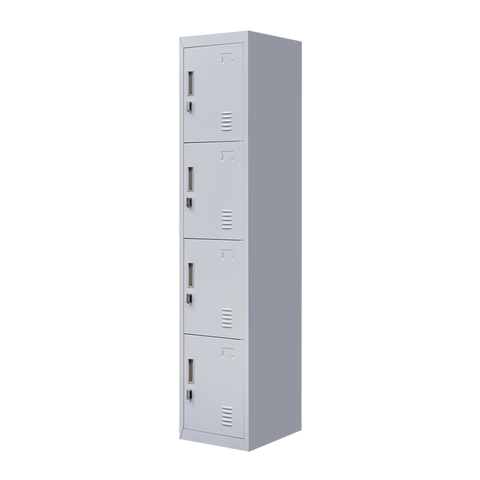 darrahopens Furniture > Office 4-Door Vertical Locker for Office Gym Shed School Home Storage