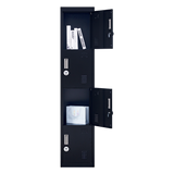 darrahopens Furniture > Office 4-Door Vertical Locker for Office Gym Shed School Home Storage