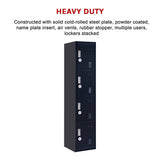darrahopens Furniture > Office 4-Door Vertical Locker for Office Gym Shed School Home Storage