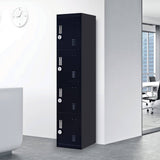 darrahopens Furniture > Office 4-Door Vertical Locker for Office Gym Shed School Home Storage