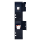 darrahopens Furniture > Office 4-Door Vertical Locker for Office Gym Shed School Home Storage
