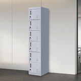 darrahopens Furniture > Office 6-Door Locker for Office Gym Shed School Home Storage