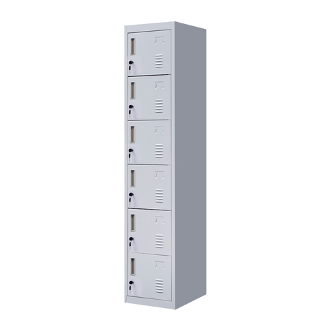 darrahopens Furniture > Office 6-Door Locker for Office Gym Shed School Home Storage