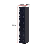 darrahopens Furniture > Office 6-Door Locker for Office Gym Shed School Home Storage
