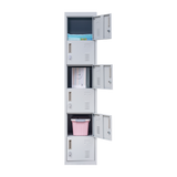 darrahopens Furniture > Office 6-Door Locker for Office Gym Shed School Home Storage