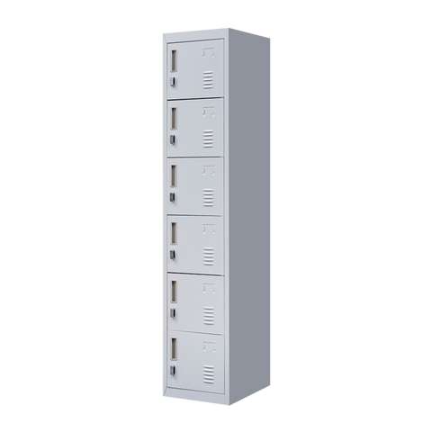 darrahopens Furniture > Office 6-Door Locker for Office Gym Shed School Home Storage