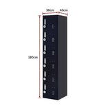 darrahopens Furniture > Office 6-Door Locker for Office Gym Shed School Home Storage