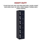 darrahopens Furniture > Office 6-Door Locker for Office Gym Shed School Home Storage