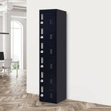darrahopens Furniture > Office 6-Door Locker for Office Gym Shed School Home Storage
