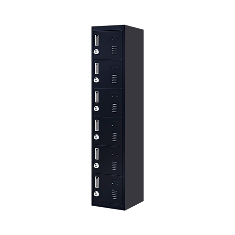darrahopens Furniture > Office 6-Door Locker for Office Gym Shed School Home Storage