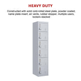 darrahopens Furniture > Office 6-Door Locker for Office Gym Shed School Home Storage