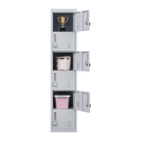 darrahopens Furniture > Office 6-Door Locker for Office Gym Shed School Home Storage