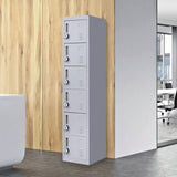 darrahopens Furniture > Office 6-Door Locker for Office Gym Shed School Home Storage