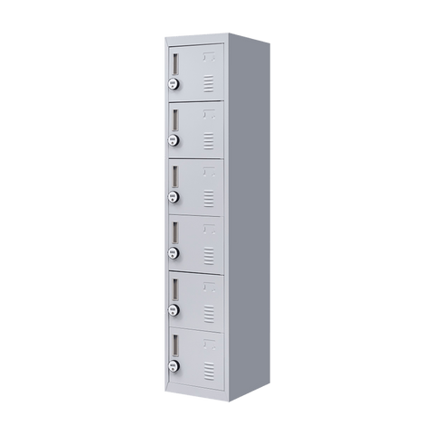 darrahopens Furniture > Office 6-Door Locker for Office Gym Shed School Home Storage