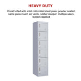 darrahopens Furniture > Office 6-Door Locker for Office Gym Shed School Home Storage