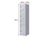 darrahopens Furniture > Office 6-Door Locker for Office Gym Shed School Home Storage