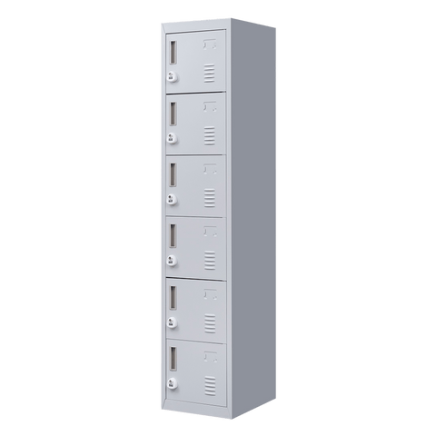 darrahopens Furniture > Office 6-Door Locker for Office Gym Shed School Home Storage