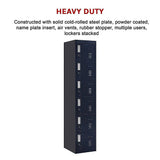 darrahopens Furniture > Office 6-Door Locker for Office Gym Shed School Home Storage