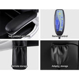 darrahopens Furniture > Office 8 Point PU Leather Massage Chair - Black