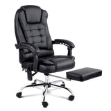 darrahopens Furniture > Office 8 Point Reclining Massage Chair - Black