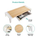 darrahopens Furniture > Office activiva Ergolife Monitor Stand Riser with Storage Drawer