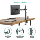 darrahopens Furniture > Office activiva ErgoLife Single Monitor Screen Double Joint Monitor Arm