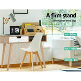 darrahopens Furniture > Office Artiss 2 Drawer Wood Computer Desk