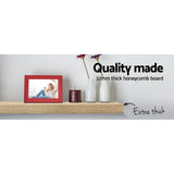 darrahopens Furniture > Office Artiss 3pcs Wall Floating Shelf Set DIY Mount Storage Book Display Rack Oak