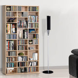 darrahopens Furniture > Office Artiss 528 DVD 1116 CD Storage Shelf Media Rack Stand Cupboard Book Unit Oak
