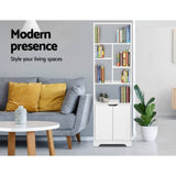 darrahopens Furniture > Office Artiss Bookshelf Display Shelf Adjustable Storage Cabinet Bookcase Stand Rack