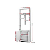 darrahopens Furniture > Office Artiss Bookshelf Display Shelf Adjustable Storage Cabinet Bookcase Stand Rack
