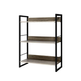 darrahopens Furniture > Office Artiss Bookshelf Display Shelves Metal Bookcase Wooden Book Shelf Wall Storage