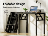 Darrahopens Furniture > Office Artiss Computer Desk Laptop Table Bookshelf Desk Storage Rack Office Study Black