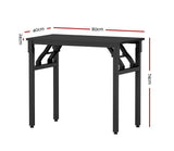 Darrahopens Furniture > Office Artiss Computer Desk Laptop Table Bookshelf Desk Storage Rack Office Study Black