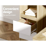 Darrahopens Furniture > Office Artiss Corner Computer Desk Office Study Desks Table Drawers L-Shape Workstation