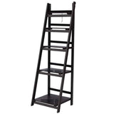 darrahopens Furniture > Office Artiss Display Shelf 5 Tier Wooden Ladder Stand Storage Book Shelves Rack Coffee