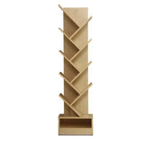 darrahopens Furniture > Office Artiss Display Shelf 9-Shelf Tree Bookshelf Book Storage Rack Bookcase Natural
