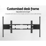 Darrahopens Furniture > Office Artiss Electric Standing Desk Adjustable Sit Stand Desks Black White 140cm