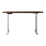 Darrahopens Furniture > Office Artiss Electric Standing Desk Adjustable Sit Stand Desks White Brown 140cm