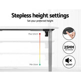 Darrahopens Furniture > Office Artiss Electric Standing Desk Motorised Adjustable Sit Stand Desks Grey White