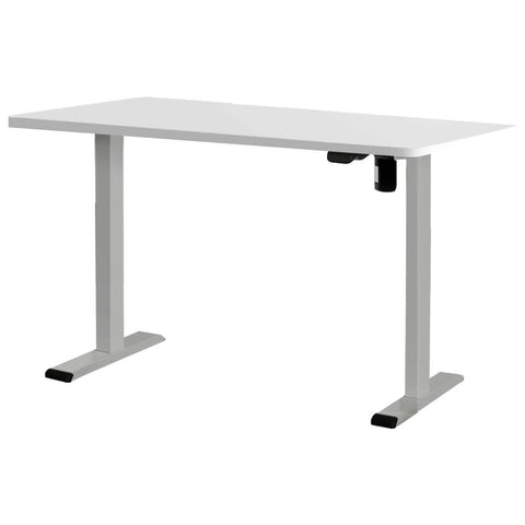 Darrahopens Furniture > Office Artiss Electric Standing Desk Motorised Adjustable Sit Stand Desks Grey White