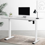 Darrahopens Furniture > Office Artiss Electric Standing Desk Motorised Adjustable Sit Stand Desks White