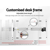 Darrahopens Furniture > Office Artiss Electric Standing Desk Motorised Adjustable Sit Stand Desks White Brown