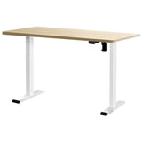 Darrahopens Furniture > Office Artiss Electric Standing Desk Motorised Adjustable Sit Stand Desks White Oak