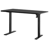 Darrahopens Furniture > Office Artiss Electric Standing Desk Motorised Sit Stand Desks Table Black 140cm